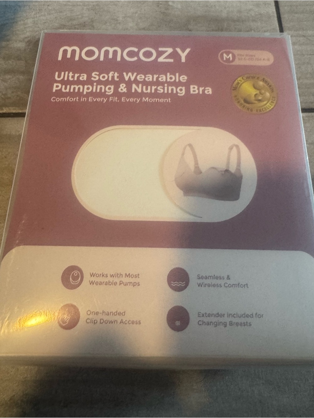 Momcozy ultra, soft, wearable Pumping & Nursing Bra Size M 32 C-DD / 34 A-B